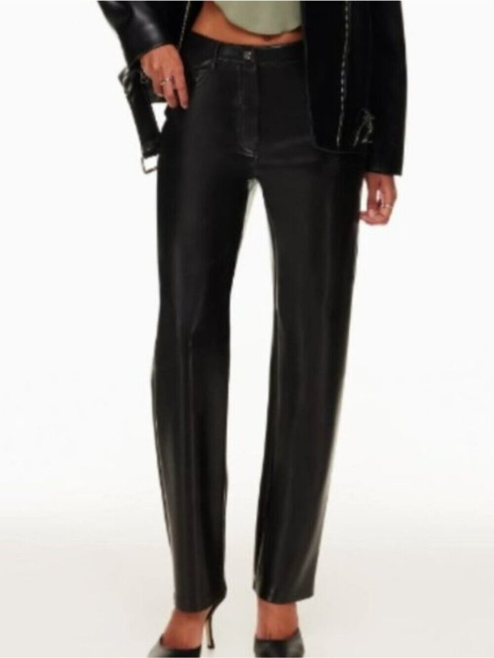 Aritzia Wilfred Melina Vegan Leather Pants